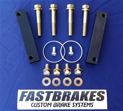 Fastbrakes 1998-2002 Accord 4 cyl 4 bolt adapter kit and 12.8" rotors